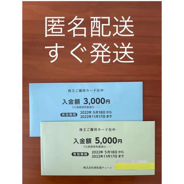 西松屋株主優待券16000円分　期限22年11月17日