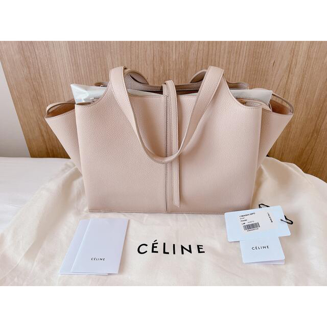 バッグセリーヌ　CELINE トリフォルド　トートバッグ　フィービー　パウダーピンク