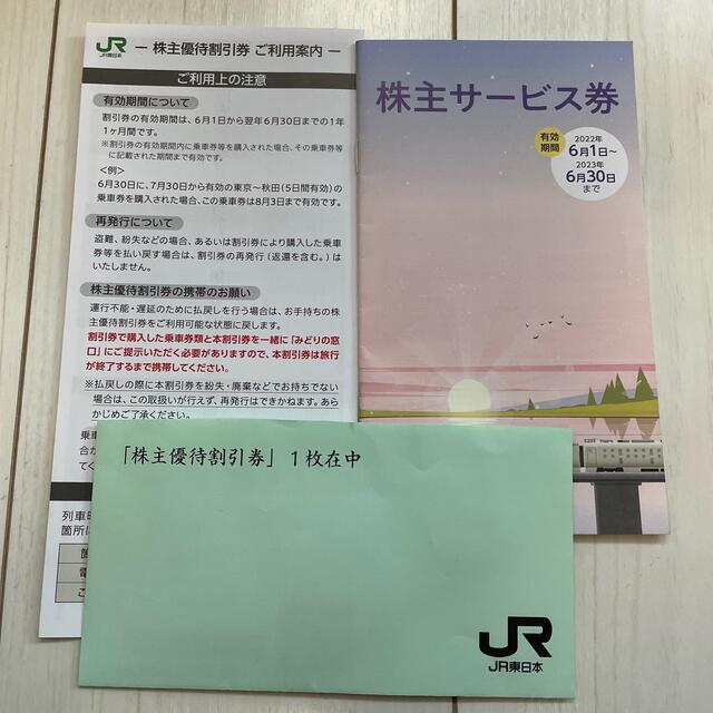 JR東日本株主優待割引券とサービス券 チケットの優待券/割引券(その他)の商品写真