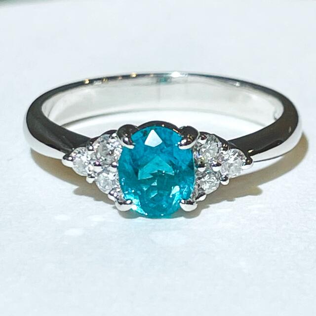 12月スーパーSALE 15%OFF】 ☆Pt900 パライバトルマリン0.62ct&ダイヤ