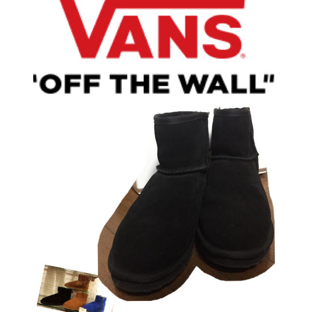 VANS(ヴァンズ)のVANS 本革 ムートンブーツショート丈 インヒール2センチ 25㎝size8 レディースの靴/シューズ(ブーツ)の商品写真