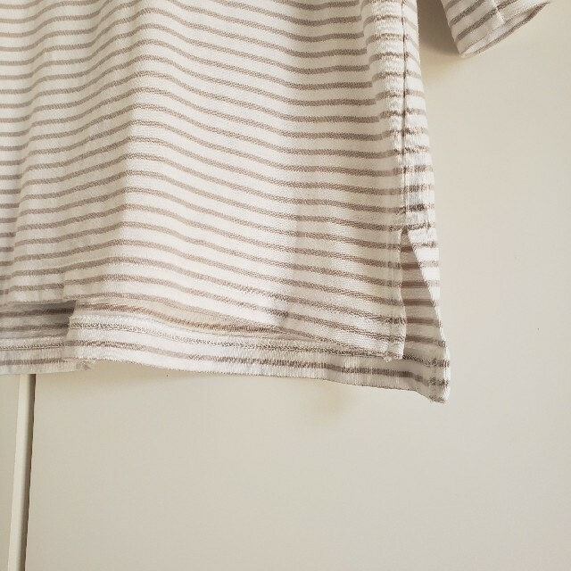 MUJI (無印良品)(ムジルシリョウヒン)の無印良品  ボーダーTシャツ レディースのトップス(Tシャツ(半袖/袖なし))の商品写真