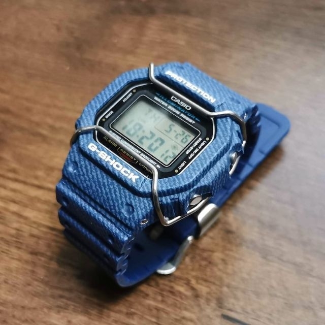 G-SHOCK 5600系 交換用 デニム柄ベゼル + ベルト (工具付き) メンズの時計(ラバーベルト)の商品写真