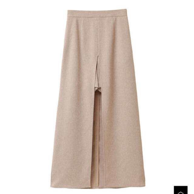 CLANE┊DEEP SLIT SHORT PANTS LAYER SKIRT