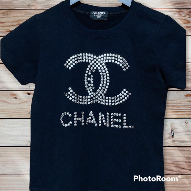 ライトブラウン/ブラック CHANEL シャネル デカ ココマーク ロゴ リブ