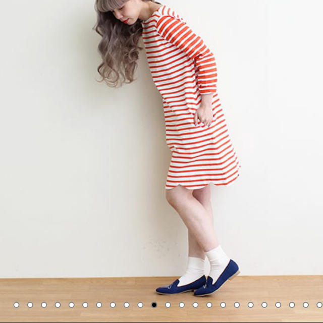 Dot&Stripes CHILDWOMAN(ドットアンドストライプスチャイルドウーマン)のCHILD WOMAN  ボーダーワンピース レディースのワンピース(ひざ丈ワンピース)の商品写真