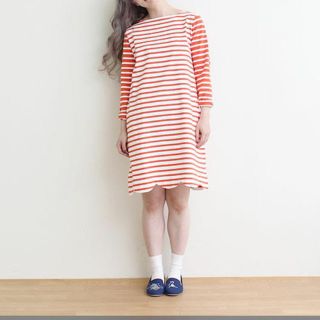 ドットアンドストライプスチャイルドウーマン(Dot&Stripes CHILDWOMAN)のCHILD WOMAN  ボーダーワンピース(ひざ丈ワンピース)