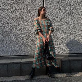 Ameri vintage アメリ　ギンガムチェック　ワンピース