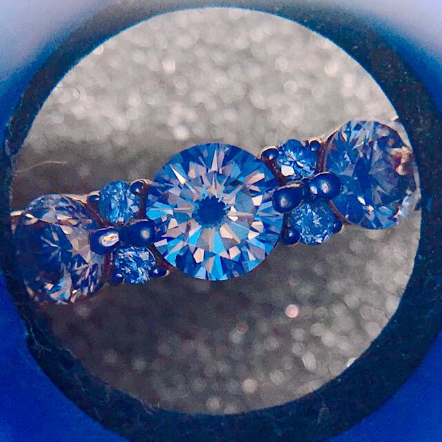 1.00ct ハーフエタニティ ダイヤモンドリング K18 ブラウンダイヤ 4