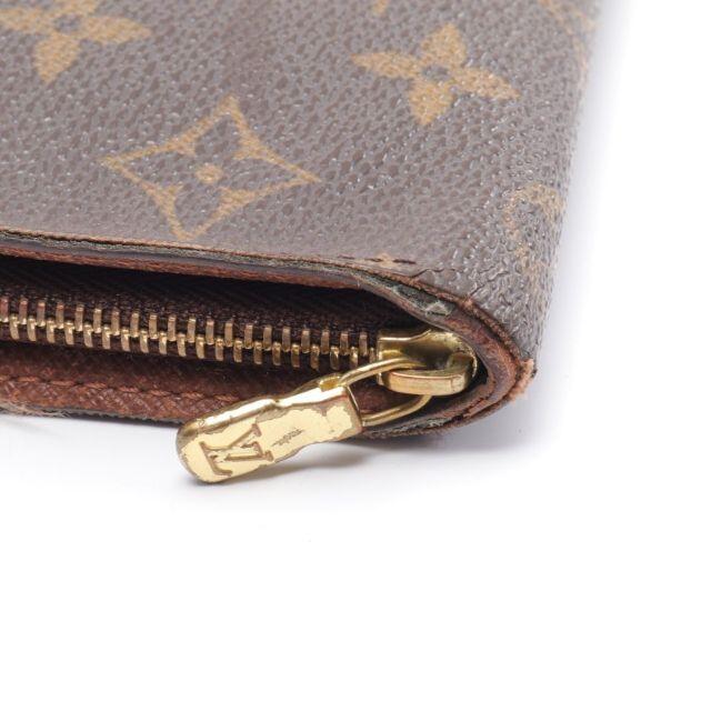 LOUIS VUITTON(ルイヴィトン)のポルトモネジップ モノグラム ラウンドファスナー長財布 PVC レザー ブラウン レディースのファッション小物(財布)の商品写真