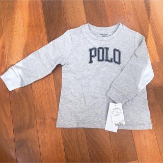 ポロラルフローレン(POLO RALPH LAUREN)のポロラルフローレン　キッズ　85㎝　長袖Tシャツ　グレー(Ｔシャツ)