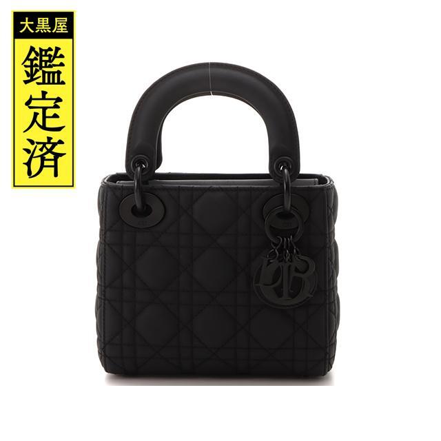 LADY DIOR　カナージュミニバッグ　ブラック　ウルトラマット 　433