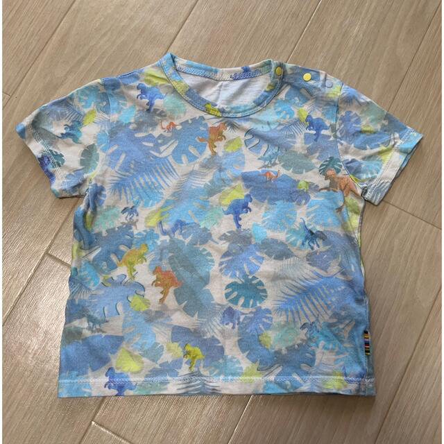 Paul Smith(ポールスミス)のお値下げ！　ポールスミス　恐竜柄　Tシャツ　※難あり キッズ/ベビー/マタニティのベビー服(~85cm)(Ｔシャツ)の商品写真