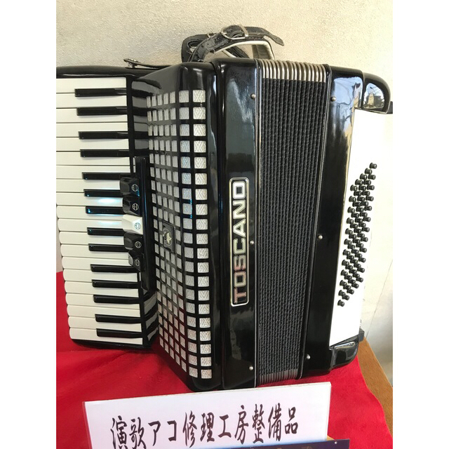 ＭＭＬ3列綺麗なＭＭミュゼットTOSCANO 34鍵盤60セブンス有り使用頻度少 楽器の鍵盤楽器(アコーディオン)の商品写真
