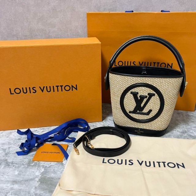 人気激安 LOUIS VUITTON ショルダー付き バケットバッグ 3way VUITTON