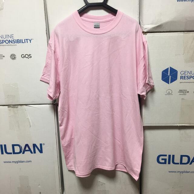 GILDAN(ギルタン)のGILDANギルダン☆半袖無地Tシャツ☆ポケット無し☆ライトピンク★2XLサイズ メンズのトップス(Tシャツ/カットソー(半袖/袖なし))の商品写真