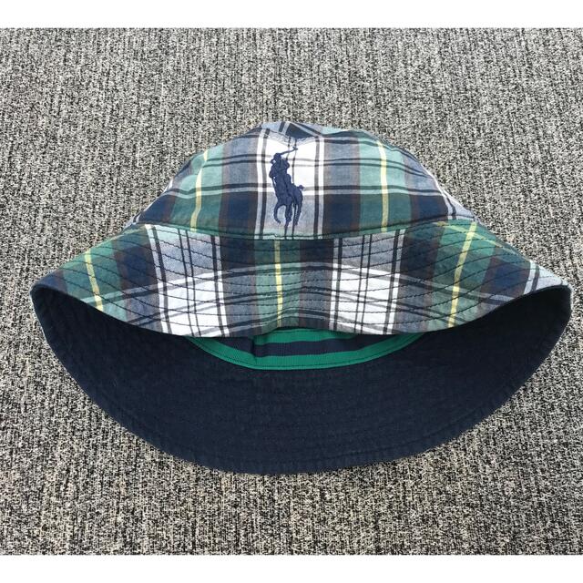 POLO RALPH LAUREN(ポロラルフローレン)のポロ　リバーシブル　バケットハット　キッズ キッズ/ベビー/マタニティのこども用ファッション小物(帽子)の商品写真