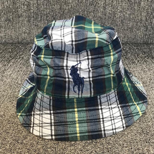 POLO RALPH LAUREN(ポロラルフローレン)のポロ　リバーシブル　バケットハット　キッズ キッズ/ベビー/マタニティのこども用ファッション小物(帽子)の商品写真