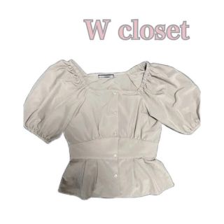 ダブルクローゼット(w closet)のW closet  シフォントップス  ブラウス(シャツ/ブラウス(半袖/袖なし))