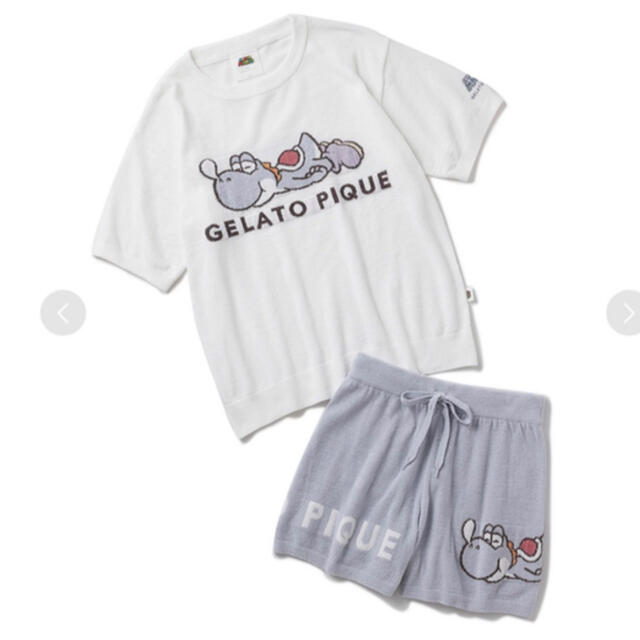 gelato pique(ジェラートピケ)のジェラートピケ   ヨッシージャガードプルオーバーショートパンツセット レディースのルームウェア/パジャマ(ルームウェア)の商品写真