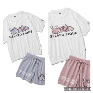 ジェラートピケ(gelato pique)のジェラートピケ   ヨッシージャガードプルオーバーショートパンツセット(ルームウェア)