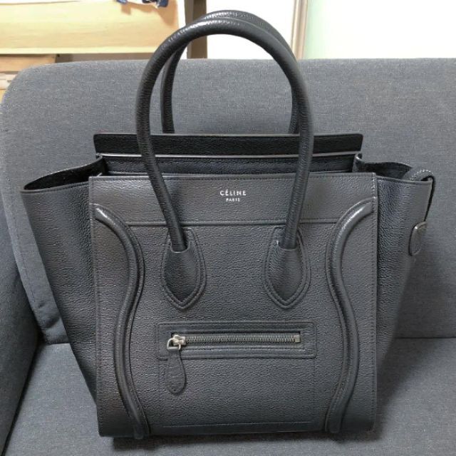e - お値下げ中CELINE セリーヌ ラゲージ マイクロショッパー レザー