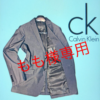 カルバンクライン(Calvin Klein)の美品 CK カルバンクライン ジャケット L 光沢素材 (テーラードジャケット)
