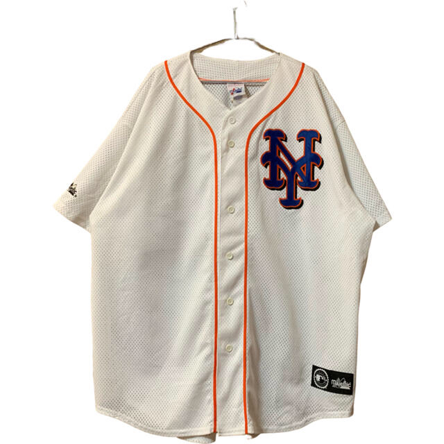 Majestic(マジェスティック)のMajestic マジェスティック MLB METS メッツ ユニフォーム 古着 メンズのトップス(Tシャツ/カットソー(半袖/袖なし))の商品写真