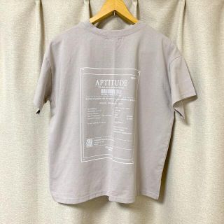 シマムラ(しまむら)のしまむら女の子150 バックプリント半袖Tシャツ　ベージュ(Tシャツ/カットソー)