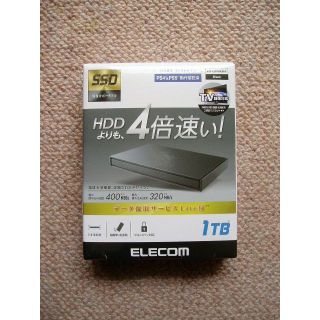 エレコム(ELECOM)の【新品】ELECOM ポータブルSSD 1TB ESD-EJ1000GBKR(PC周辺機器)