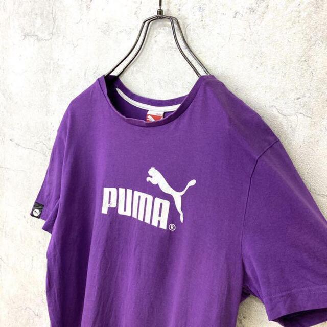 PUMA(プーマ)の希少 90s プーマ Tシャツ プリントロゴ 美品 レディースのトップス(Tシャツ(半袖/袖なし))の商品写真