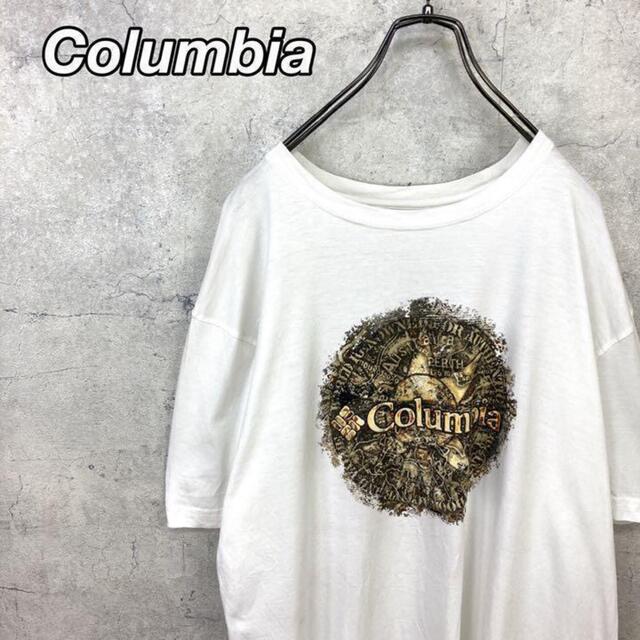 Columbia(コロンビア)の希少 90s コロンビア Tシャツ プリントロゴ ビッグシルエット 美品 メンズのトップス(Tシャツ/カットソー(半袖/袖なし))の商品写真