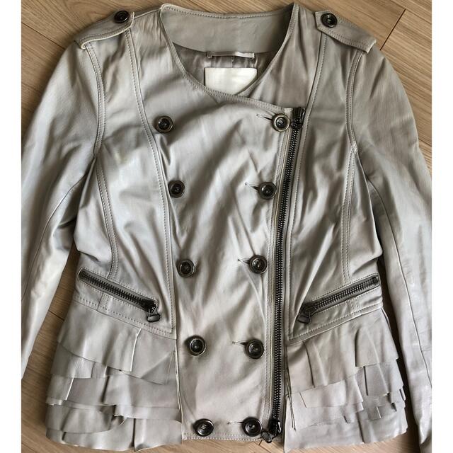 3.1Phillip Lim ライダースジャケット レザージャケット フリル educa.ba