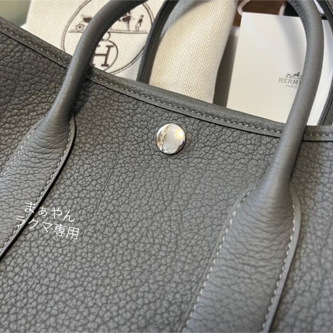 Hermes - 新品☆入手困難HERMES ガーデンパーティーtpm 30 新色グリ