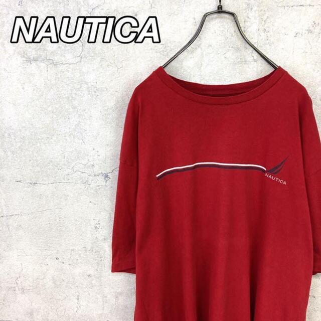NAUTICA(ノーティカ)の希少 90s ノーティカ Tシャツ ビッグシルエット プリントロゴ 美品 メンズのトップス(Tシャツ/カットソー(半袖/袖なし))の商品写真