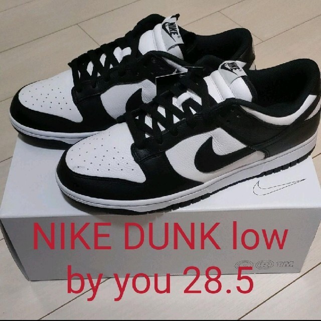 BLACKWHITEサイズDUNK LOW BY YOU BLACK/WHITE 28.5cm