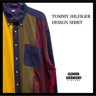 トミーヒルフィガー(TOMMY HILFIGER)のTOMMY HILFIGER トミーヒルフィガー　シャツ　ゆるだぼ　古着(シャツ)