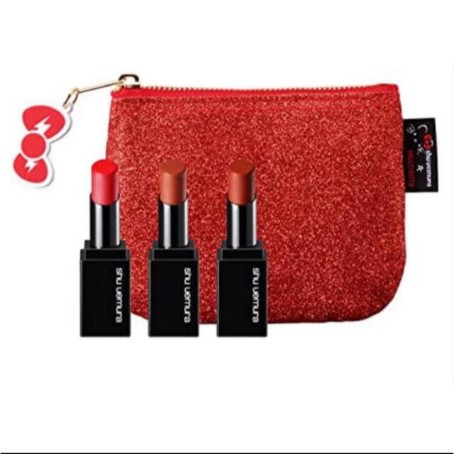 shu uemura(シュウウエムラ)のシュウウエムラ ミニリップ ハローキティコラボ コスメ/美容のベースメイク/化粧品(口紅)の商品写真