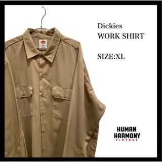 ディッキーズ(Dickies)のDickies ディッキーズ　WORK SHIRT ワークシャツ　無地　ゆるだぼ(シャツ)