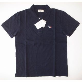 メゾンキツネ(MAISON KITSUNE')のmaison kitsune キツネ trico ポロシャツ navy S(ポロシャツ)