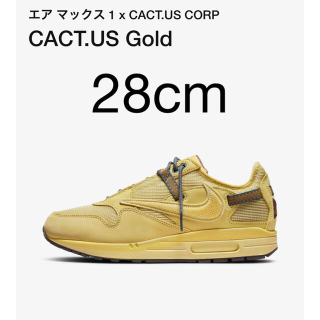 Travis Scott × Nike Air Max 1CACT.USGold