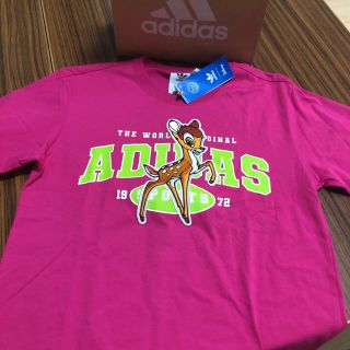 アディダス(adidas)のアディダス♡バンビ　ピンクtシャツ 新品未使用(Tシャツ(半袖/袖なし))