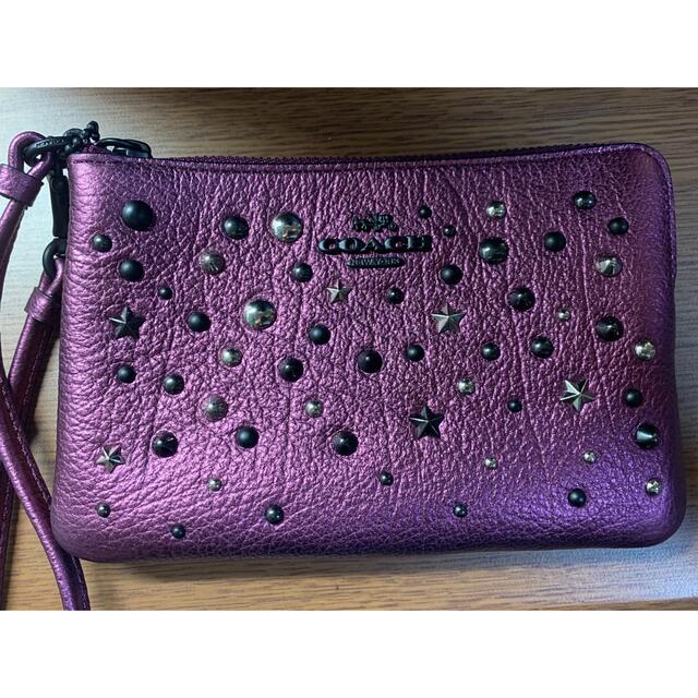 COACH - coach リストレットポーチ マルチポーチ レザー COACH - coach リストレットポーチ マルチポーチ レザー