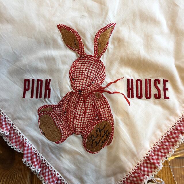 PINK HOUSE(ピンクハウス)のお値下げ中❣️ギンガムうさぎ🐰ストールセット🌷 レディースのファッション小物(ストール/パシュミナ)の商品写真