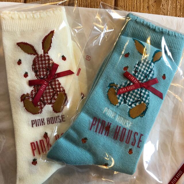 PINK HOUSE(ピンクハウス)のお値下げ中❣️ギンガムうさぎ🐰ストールセット🌷 レディースのファッション小物(ストール/パシュミナ)の商品写真