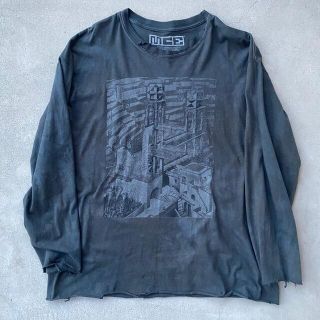 アートヴィンテージ(ART VINTAGE)のUSED m.c.escher long sleeve t-shirt(Tシャツ/カットソー(七分/長袖))