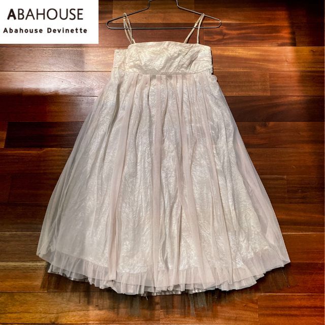 Abahouse Devinette(アバハウスドゥヴィネット)のABAHOUSE　キャミ ワンピース　チュールドレス　ペチコート レディースのフォーマル/ドレス(ミディアムドレス)の商品写真