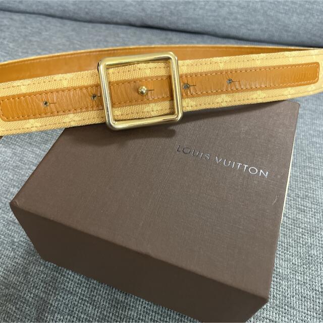 LOUIS VUITTON - Louis Vuitton ルイヴィトン レザーベルト 本革 LOUIS VUITTON - Louis Vuitton ルイヴィトン レザーベルト 本革
