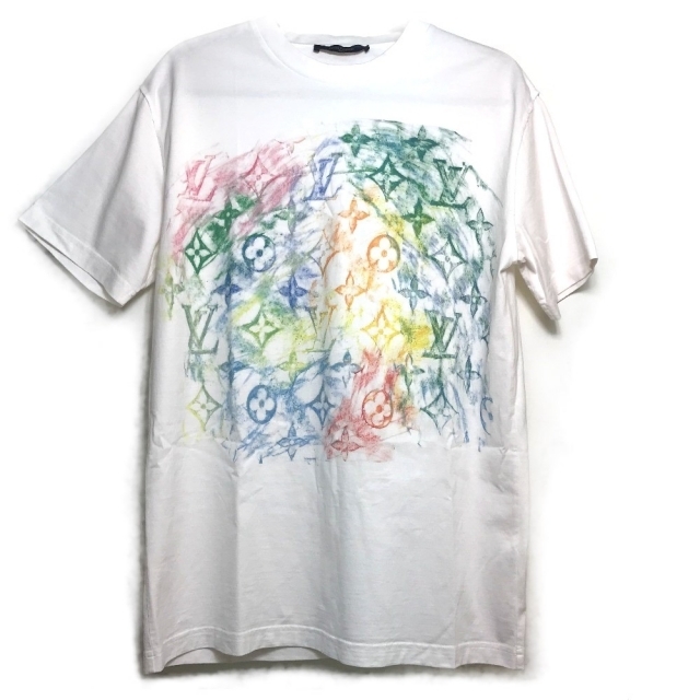 ルイヴィトン 1A8GUS フロントプリンテッドパステル モノグラム Tシャツ-