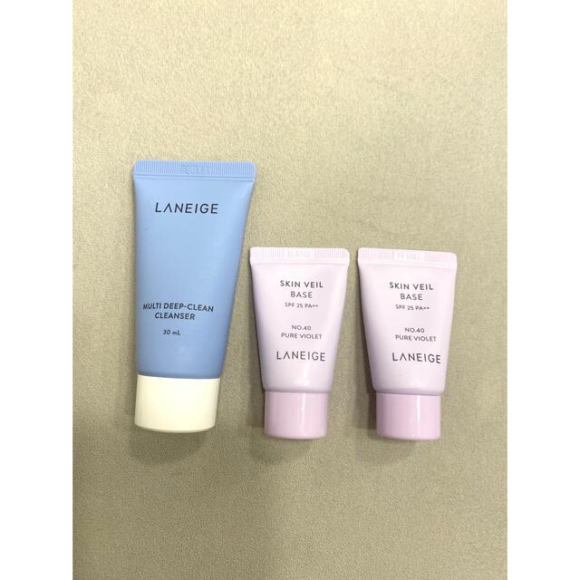 【LANEIGE】サンプル3点セット コスメ/美容のキット/セット(サンプル/トライアルキット)の商品写真